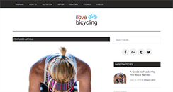 Desktop Screenshot of ilovebicycling.com
