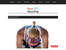 Tablet Screenshot of ilovebicycling.com